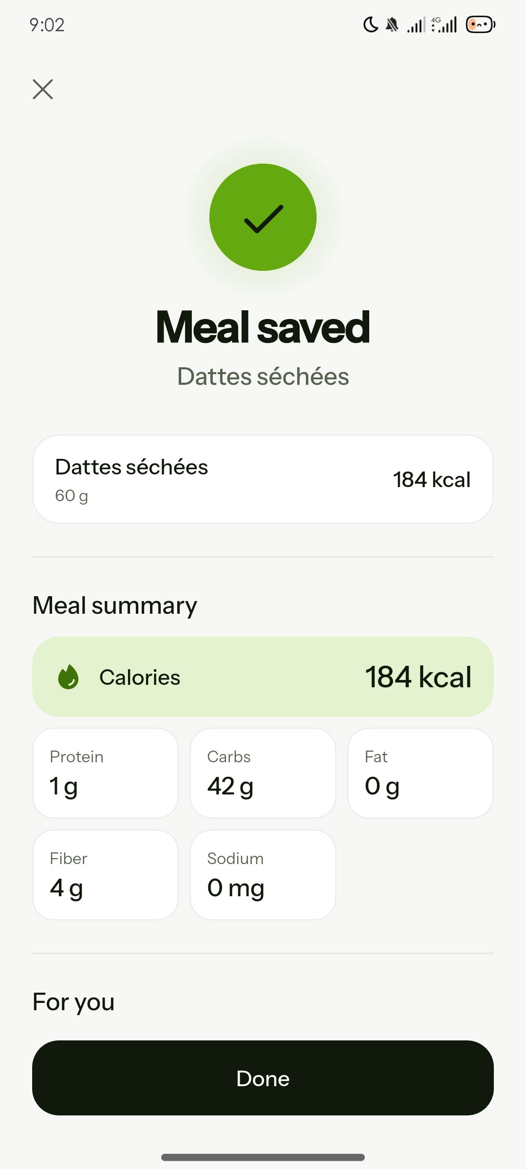 Dried dates – saved meal