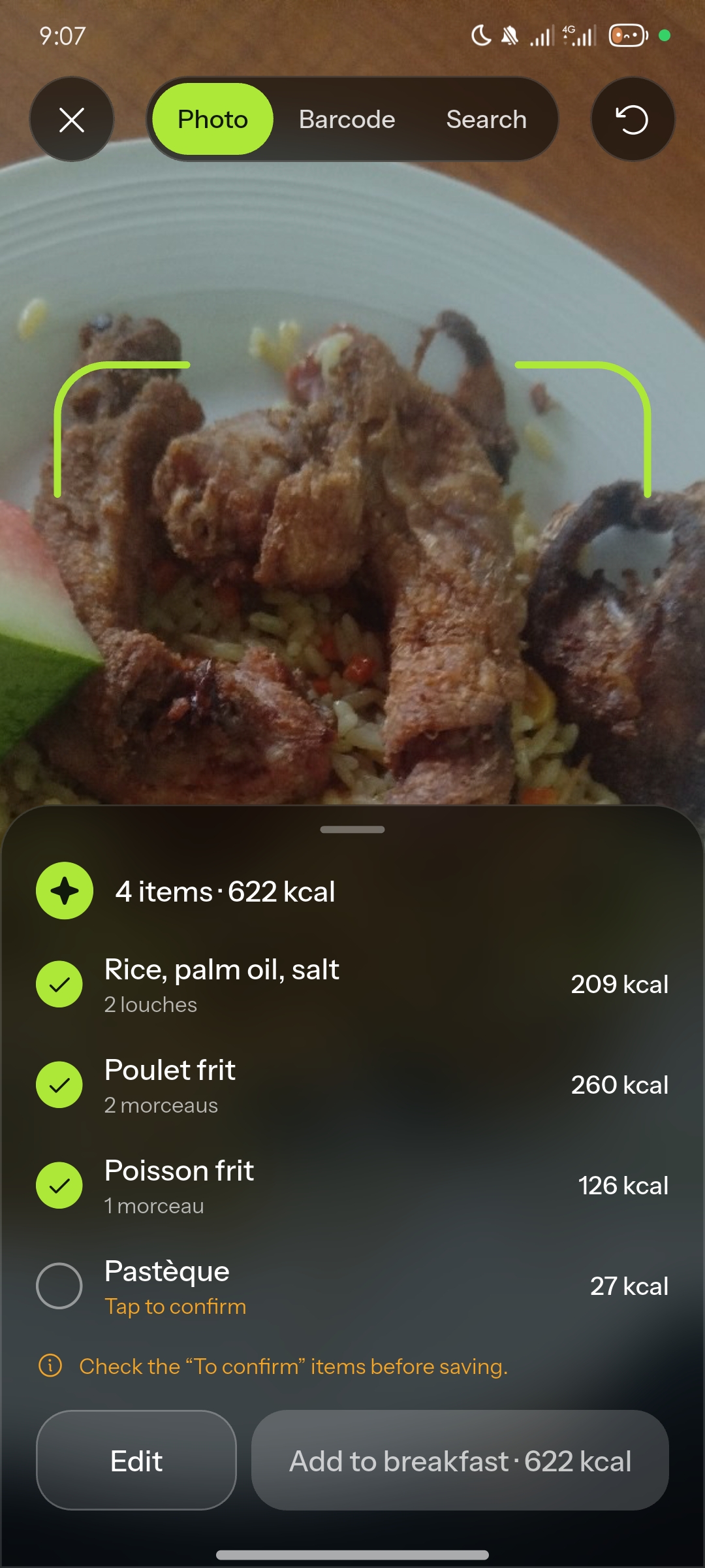 Rice, fried chicken, fried fish and watermelon – analysis