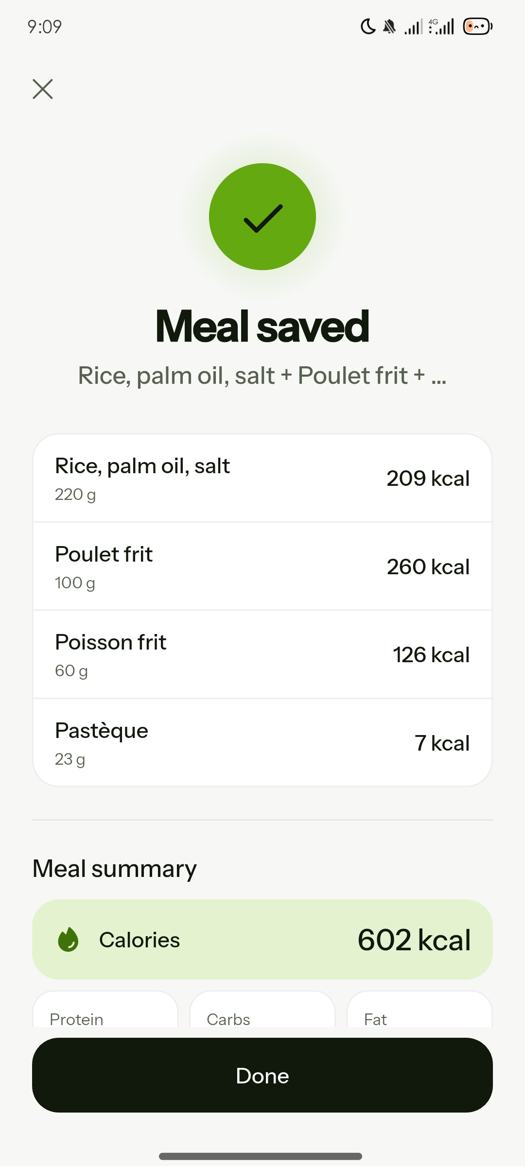 Rice, fried chicken, fried fish and watermelon – saved meal